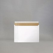 White 18 point paperboard mailer. S